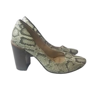 Clarks Narrative snakeskin block heels